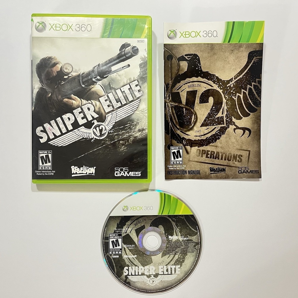 Sniper Elite ~ Microsoft XBOX 360 Game ~ Complete W/ Manual - CIB